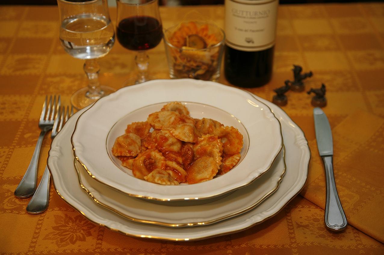 raviolini col sugo