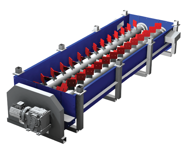 aggregate log washer wear resistant paddles and liners