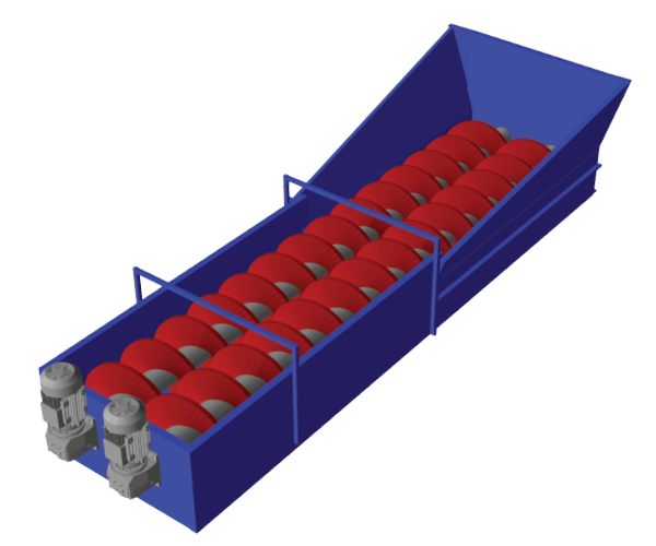Aggregate screw washer wear resistant augers and liners