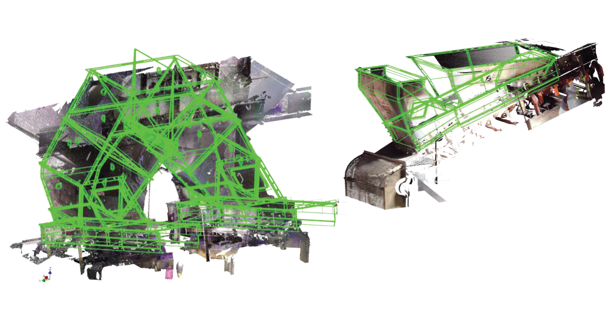 3D laser scan measurement and Engineering - Chutes