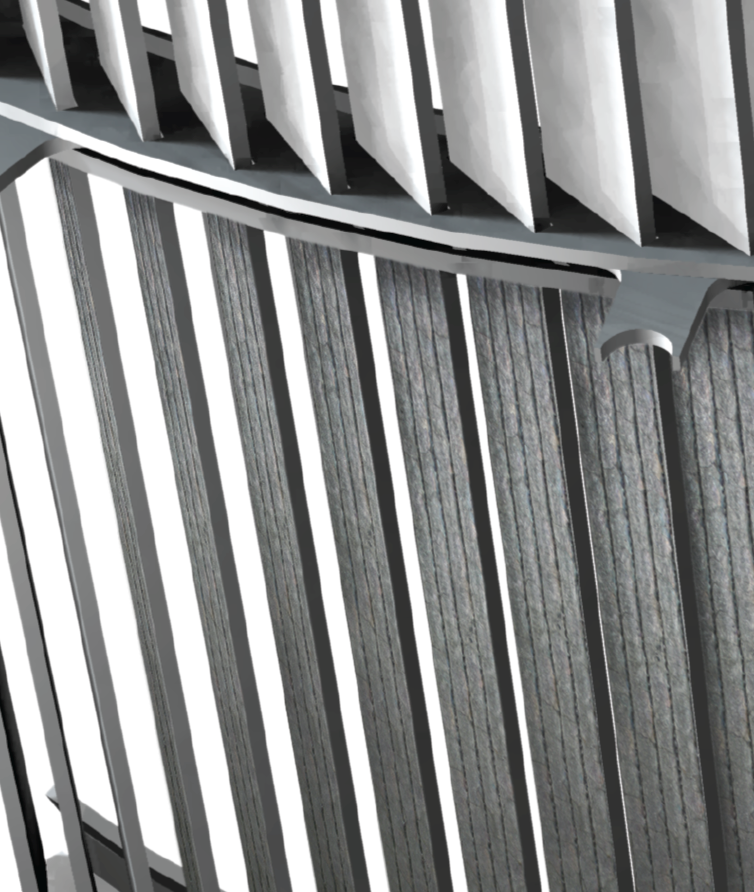 SAS two piece wear resistant dynamic classifier blade system