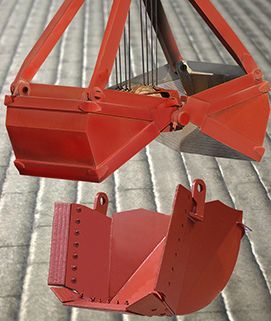 Wheel loader buckets and clamshell buckets for the Steel Industry