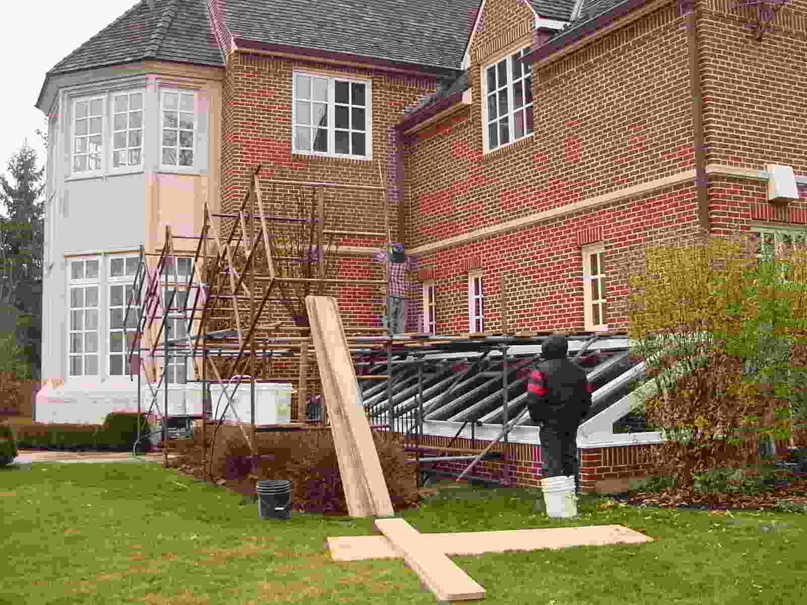 Lake County Deerfield — Chimneys Under Construction in Highland Park, Illinois