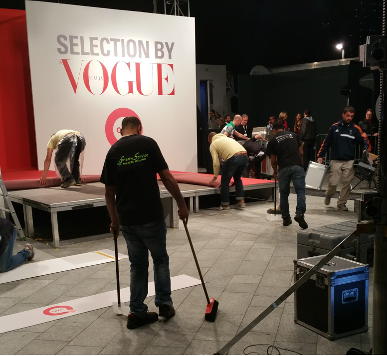 pulizia per fiere ed eventi 