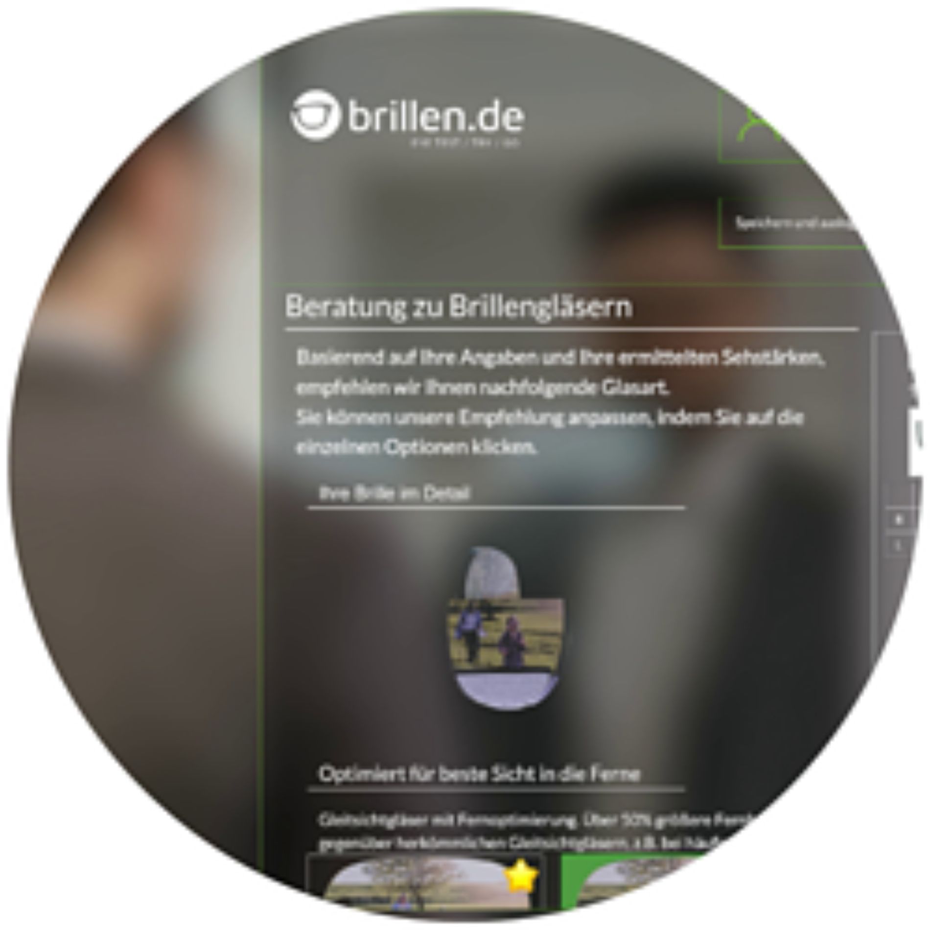 specifiche di costruzione di occhiali da vista