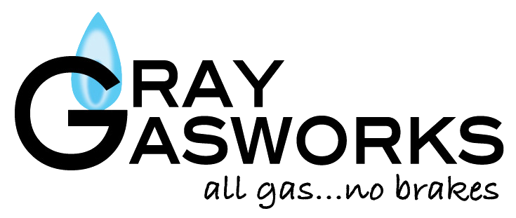 White logo on a white background.