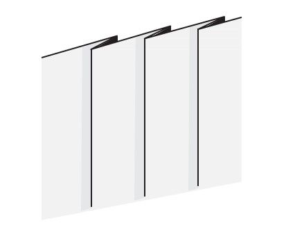 Knife Pleat — Douglass Blinds & Security Screens in Goulburn, NSW