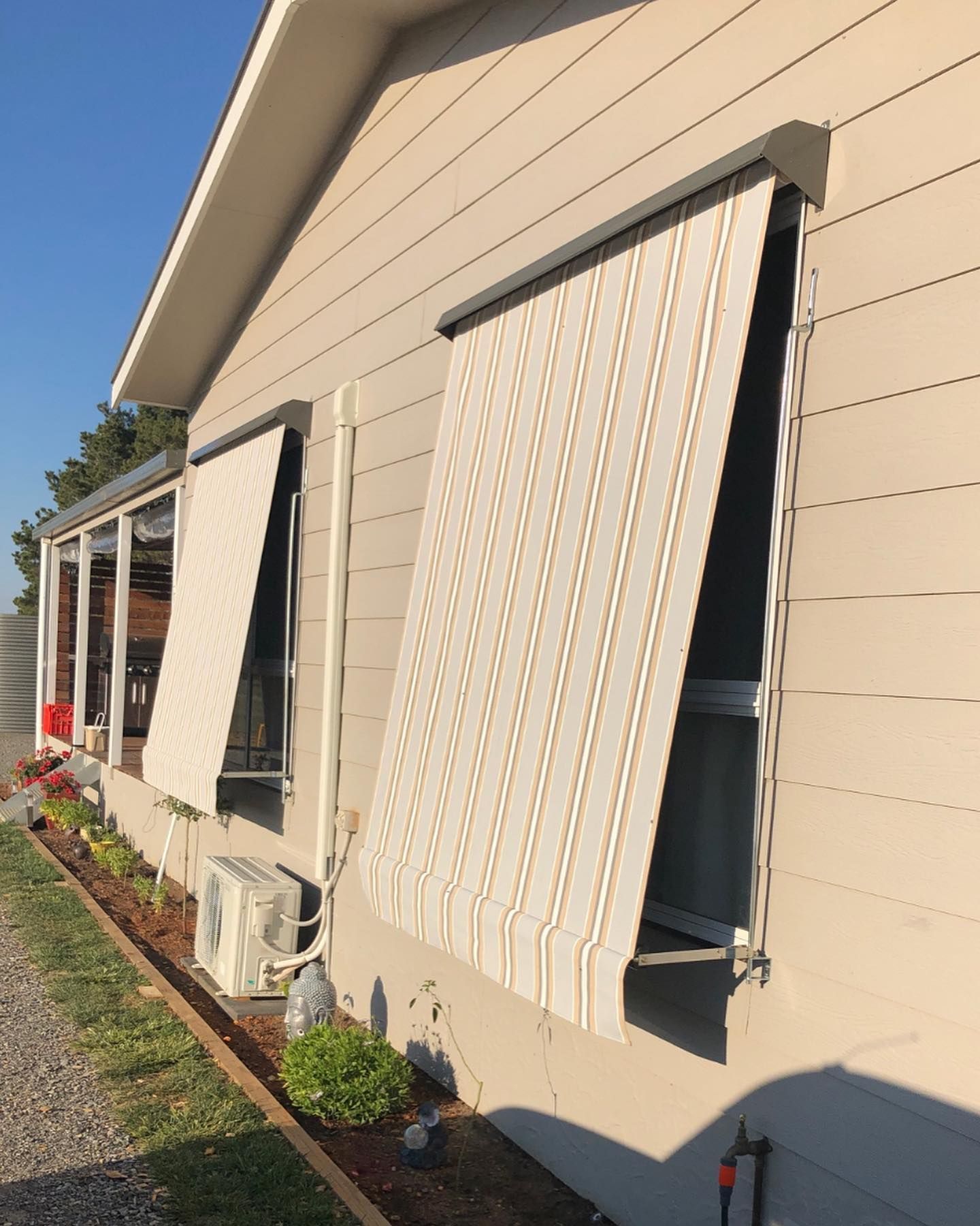 Awnings covering Windows on Outside of House  — Douglass Blinds & Security Screens in Southern Highlands, NSW
