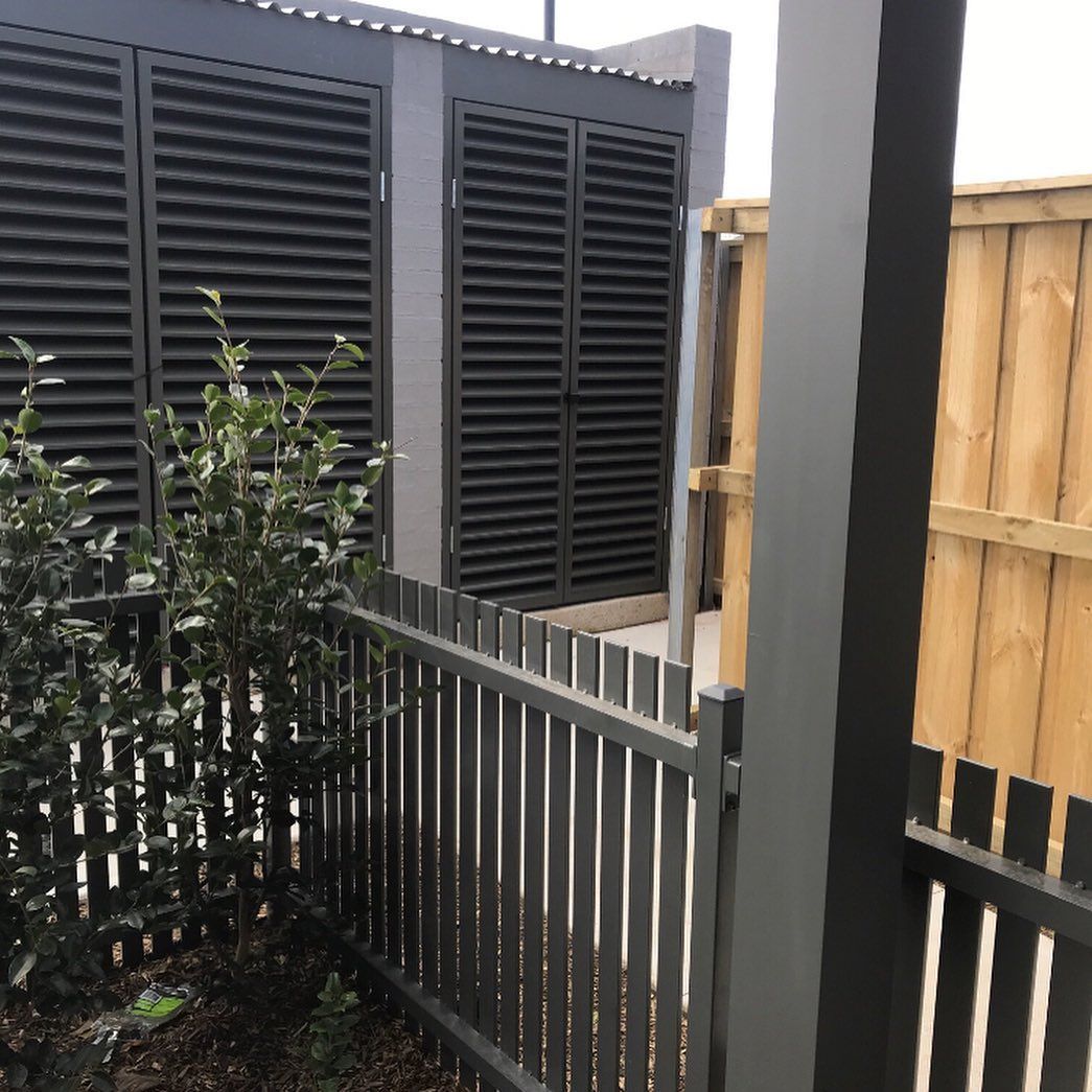 An Aluminium Fence on Outside of House  — Douglass Blinds & Security Screens in Goulburn, NSW