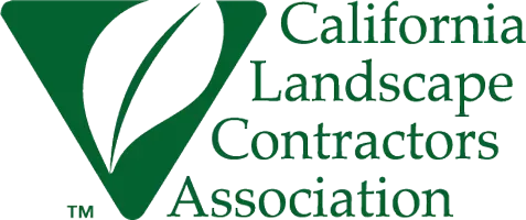 Green logo with leaf and text "California Landscape Contractors Association".