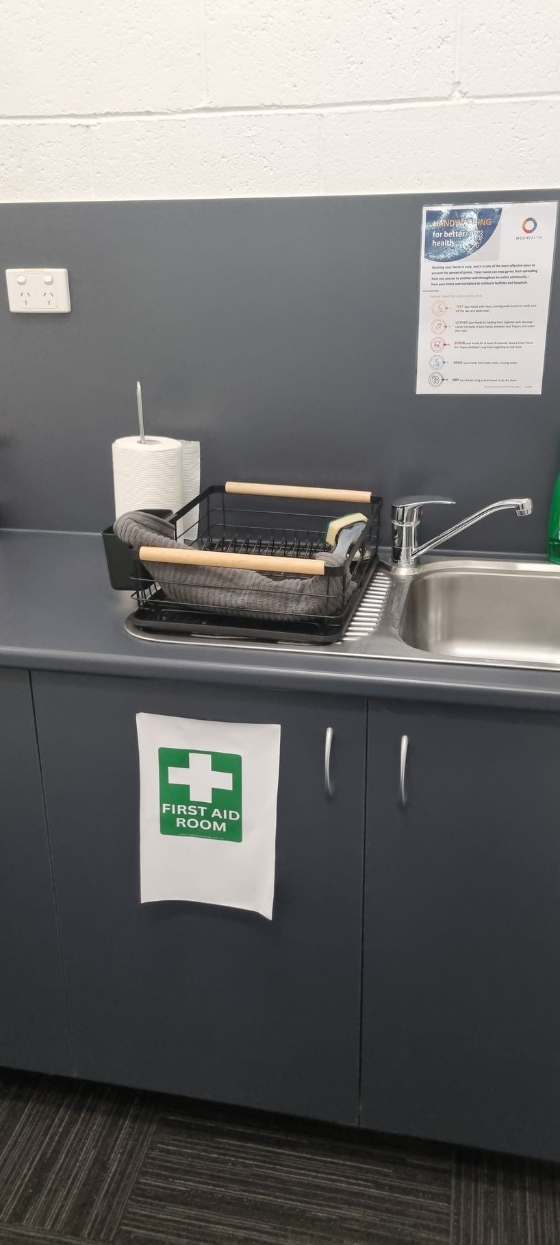 Kitchen With a Sink and Drying Rack — RWM Cleaning in Deception Bay, QLD