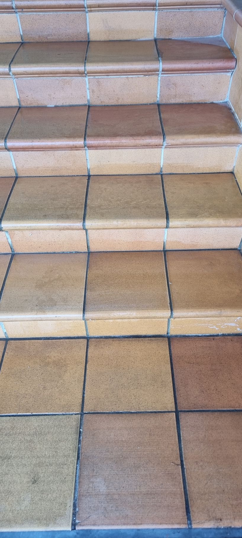 Tile Stairs, Brown and Tan, Leading Upwards — RWM Cleaning in Deception Bay, QLD