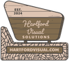 Logo for Hartford Visual Solutions: A sleek, modern design featuring the initials 