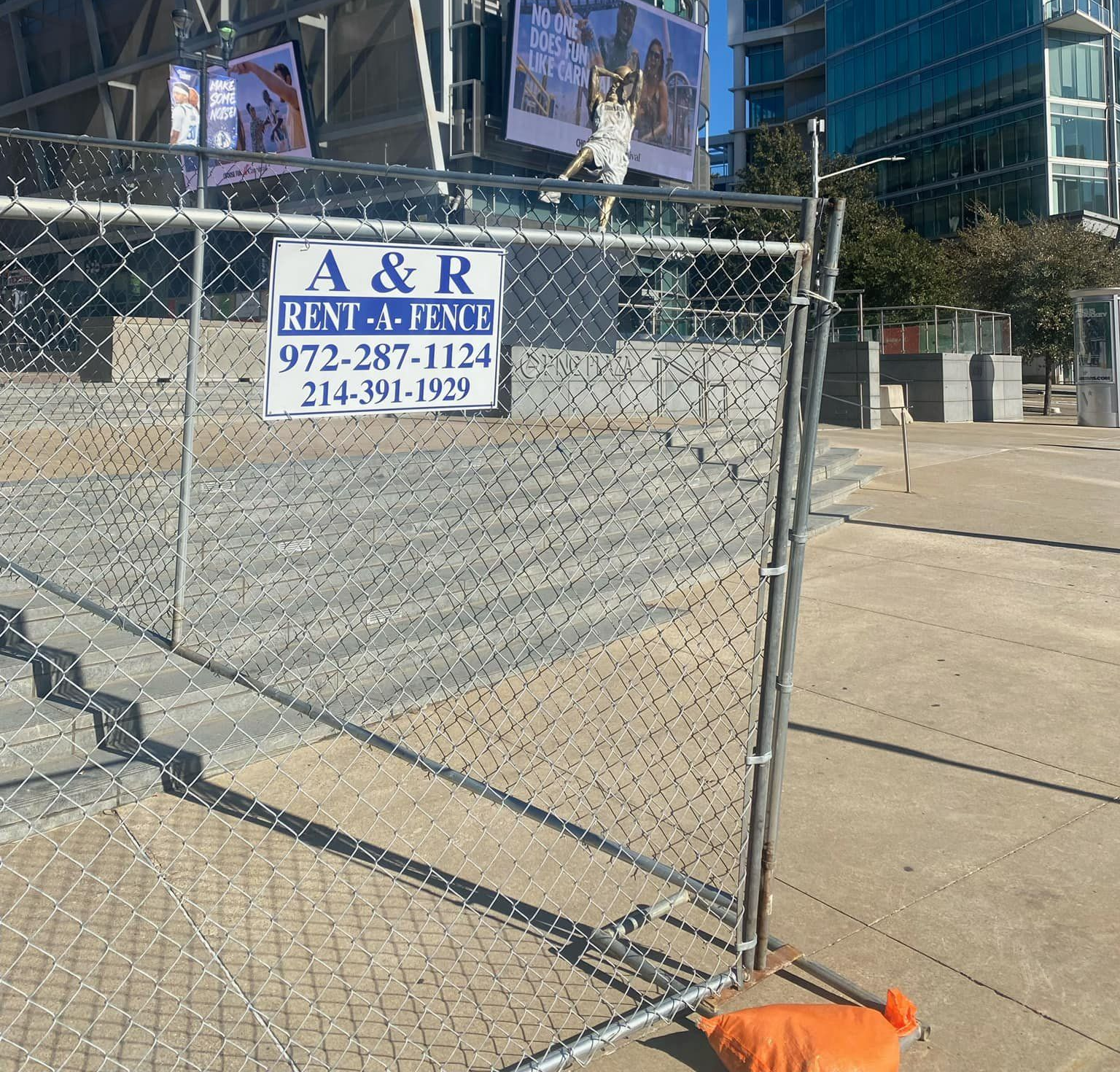 Temporary Galvanized Steel Chain-Link Fence Panel - A & R Rent-A-Fence