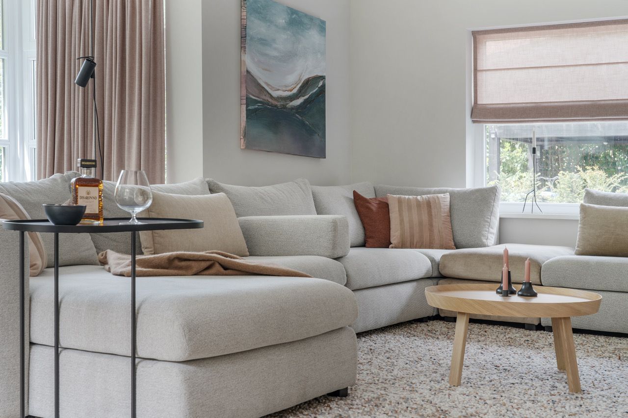 Familie villa Bilthoven vouwgordijnen | Villa18 Interieurs