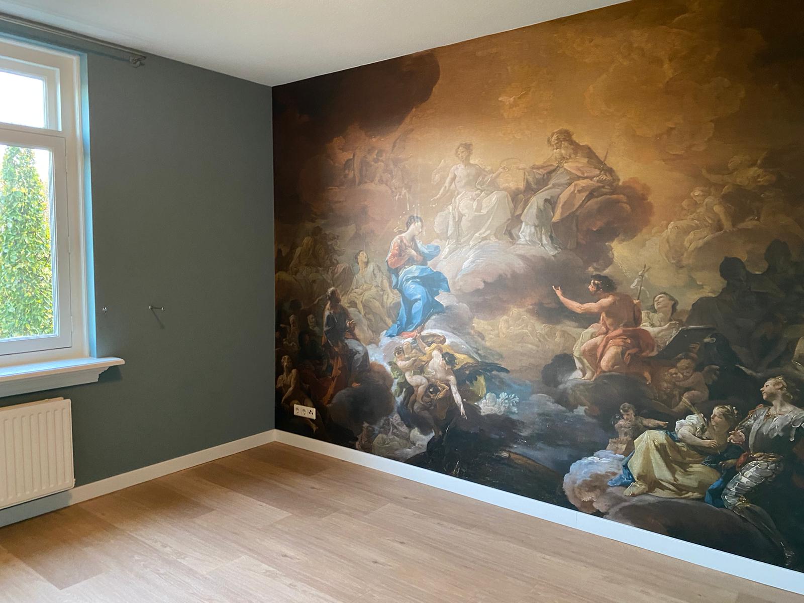 Karaktervol modern herenhuis Photowall behang