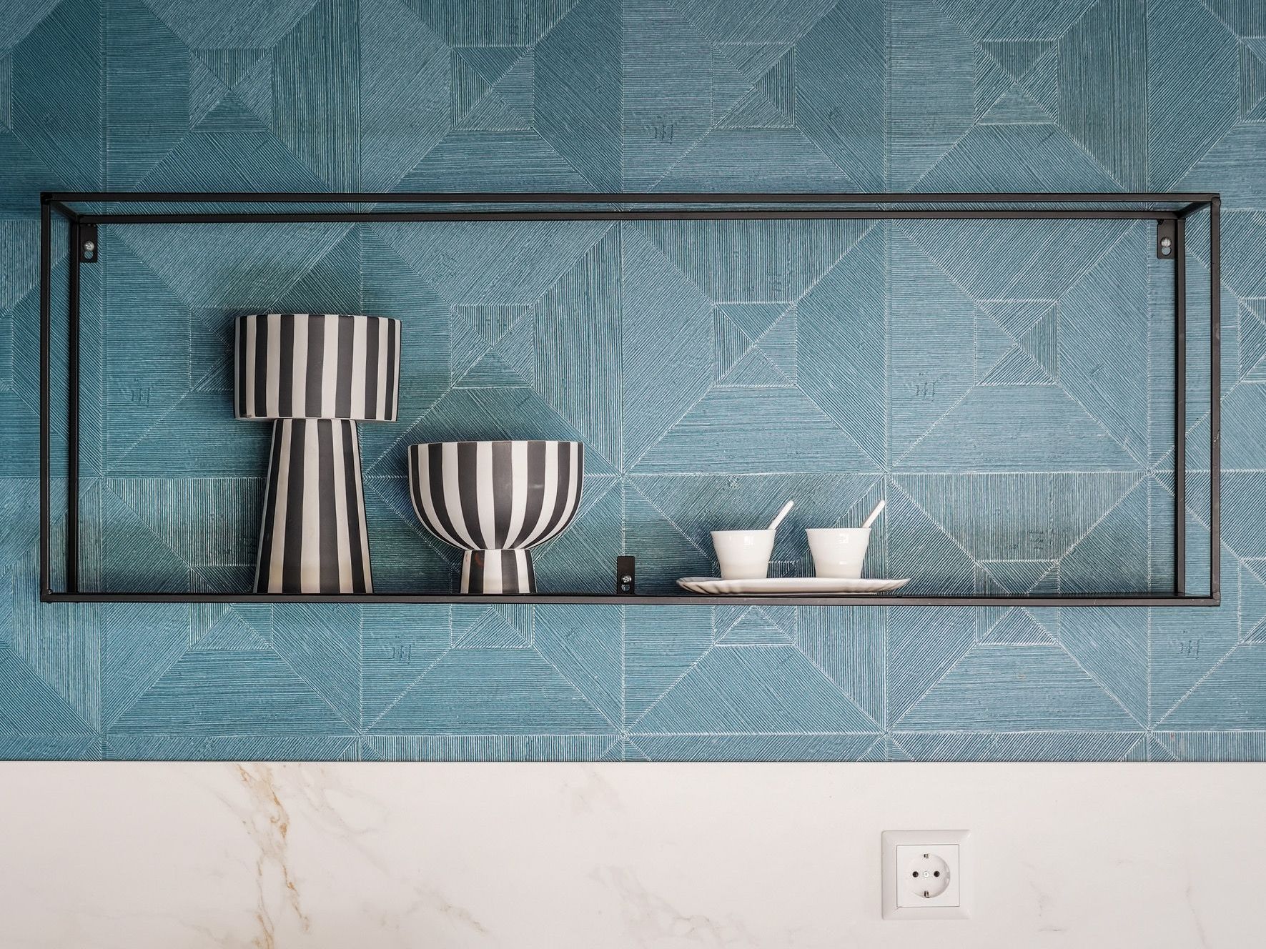 Behang keuken loft Zeist | Villa18 Interieurs