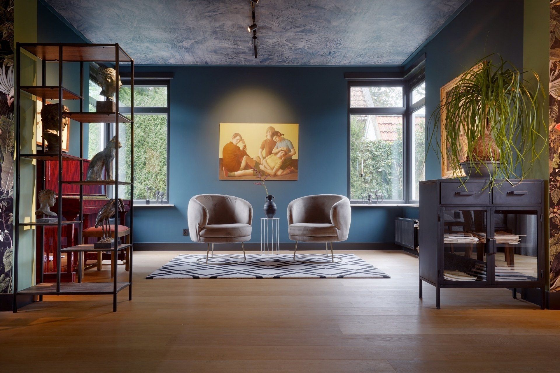 Interieur kleurrijk villa Soestdijk