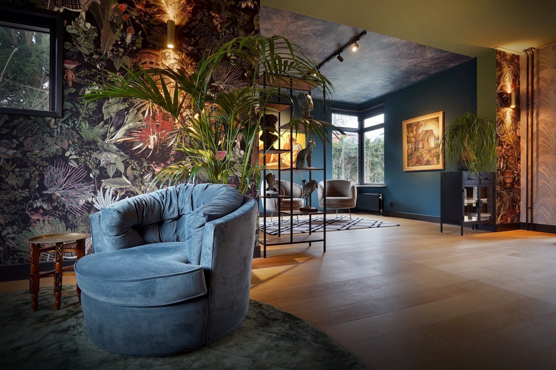 Interieur kleurrijk hotel chic villa Soest