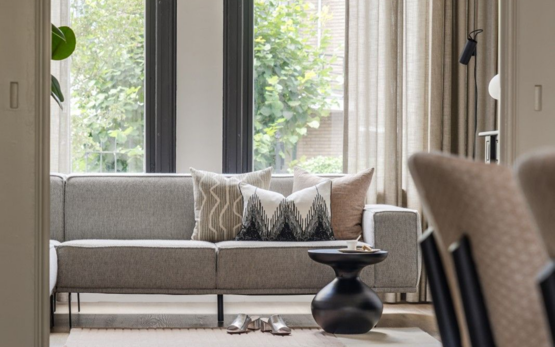 Interieuradvies woonkamer beneden woning Utrecht | Villa18 Interieurs