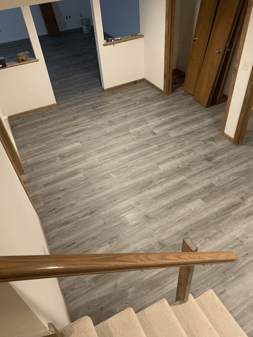 Old Flooring Replaced a New Vinyl Flooring — Fort Wayne, IN — G & W Flooring