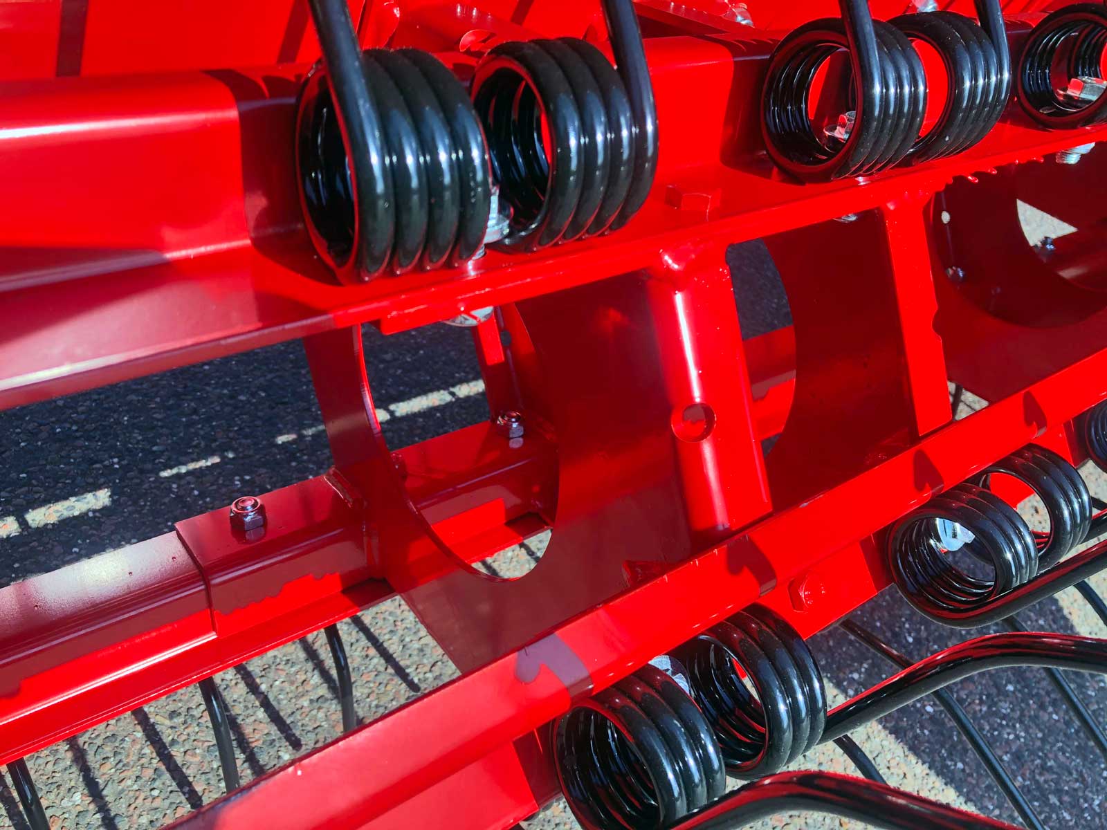 Foto af en ekstra kraftig forstærkning i rotorrammen på en Fransgård skårlufter.