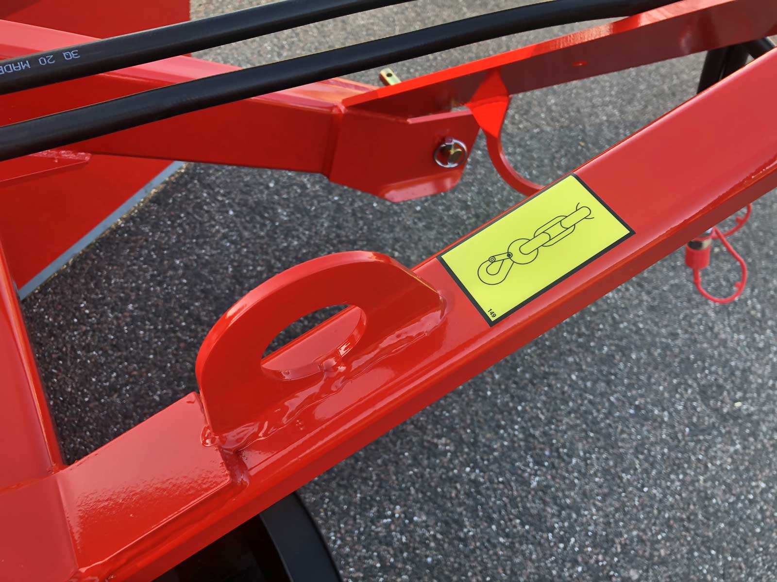 løfteøje på snefræser