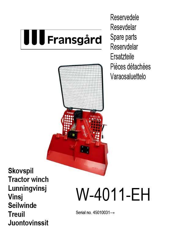 Reservedelskatalog for W-4011-EH skovspil