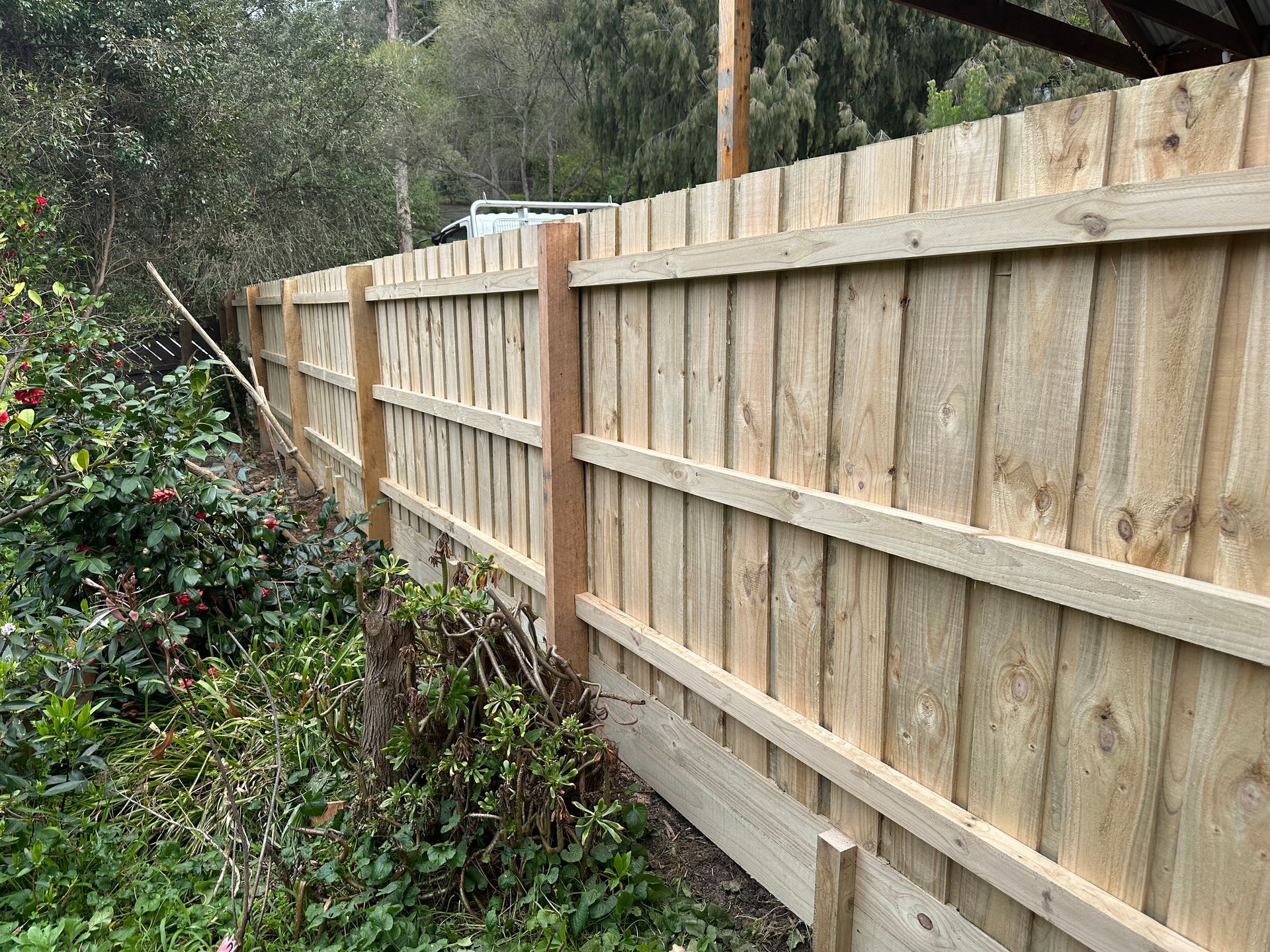timber paling fencing in suburbs we service