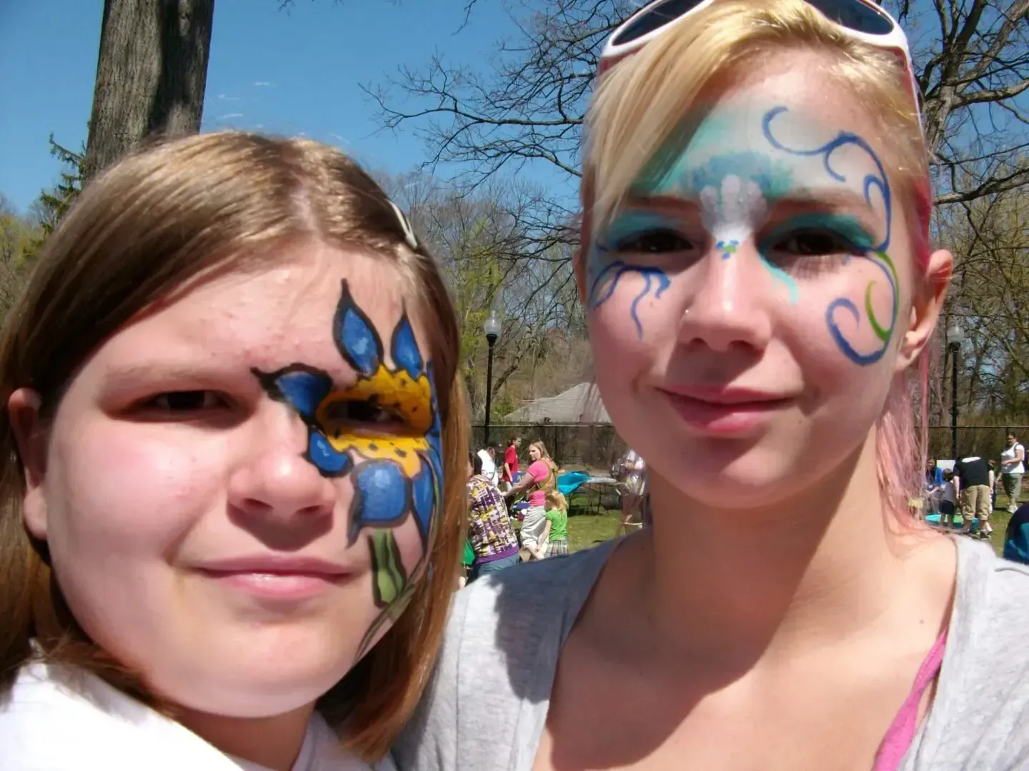 girl swith facepaint