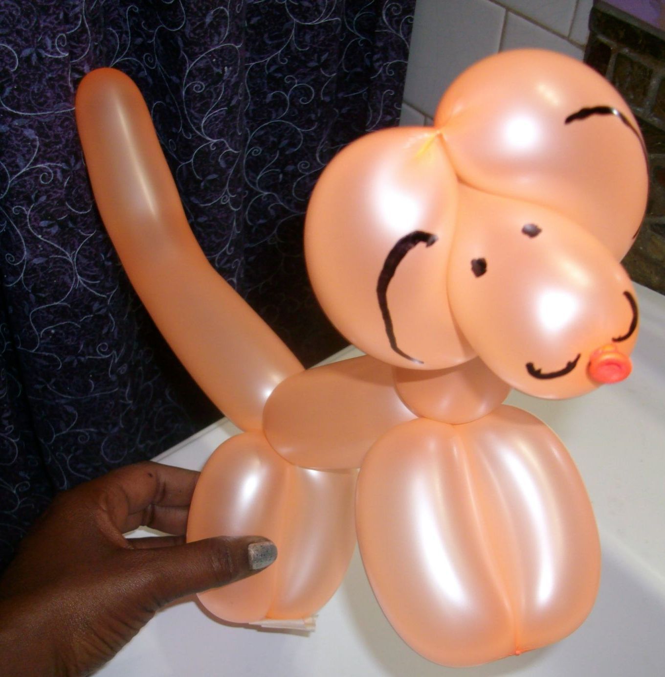 balloon animals in row