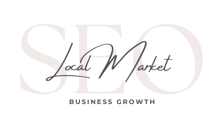A logo for a company called local market SEO business growth in Ontario.