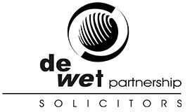de wet partnership solicitors business logo