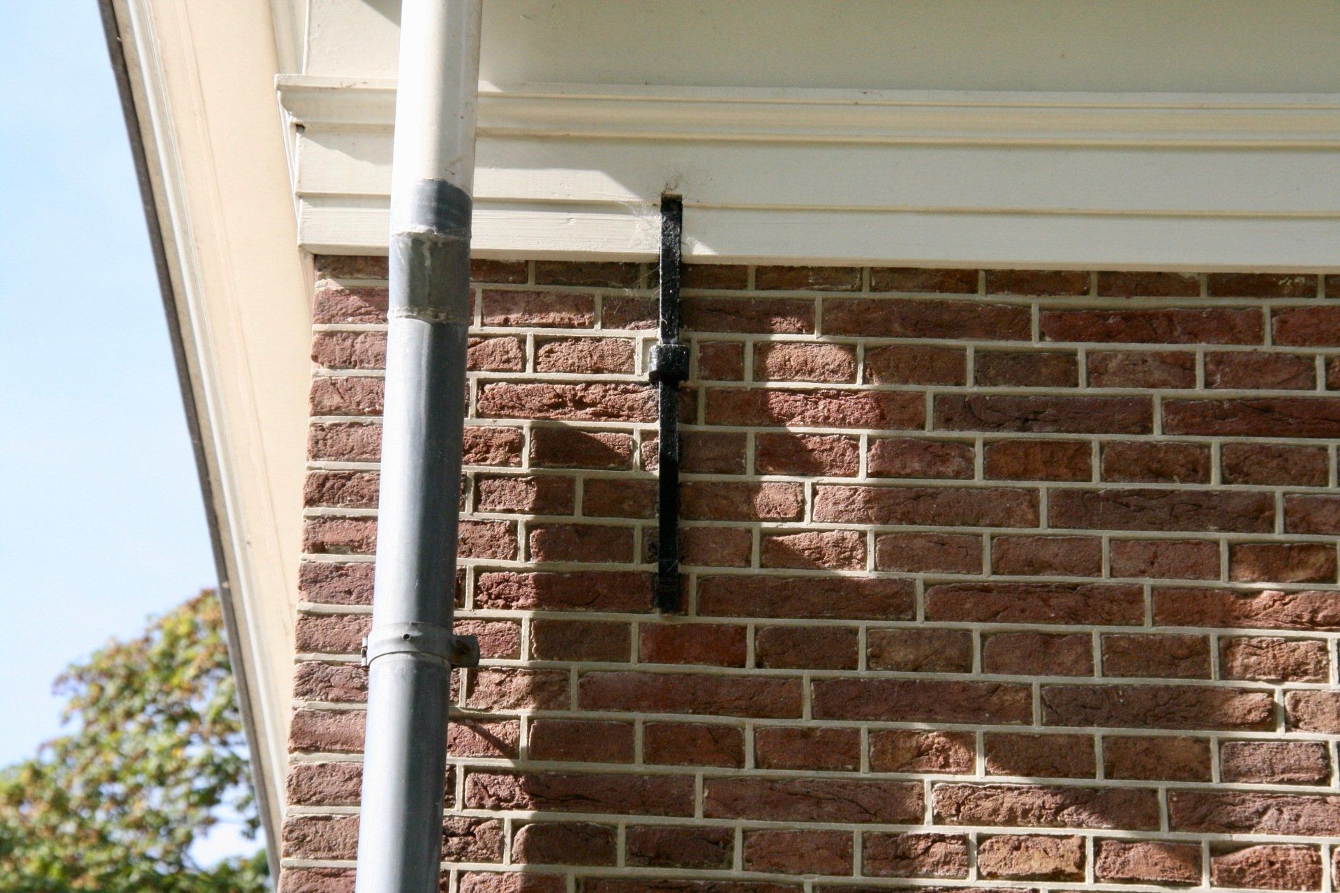 snijvoegwerk met muuranker, schaduw.