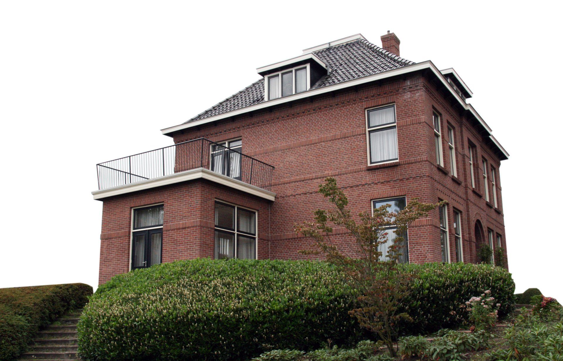 groot pand jaren 30 ingevoegd, knipwerk.