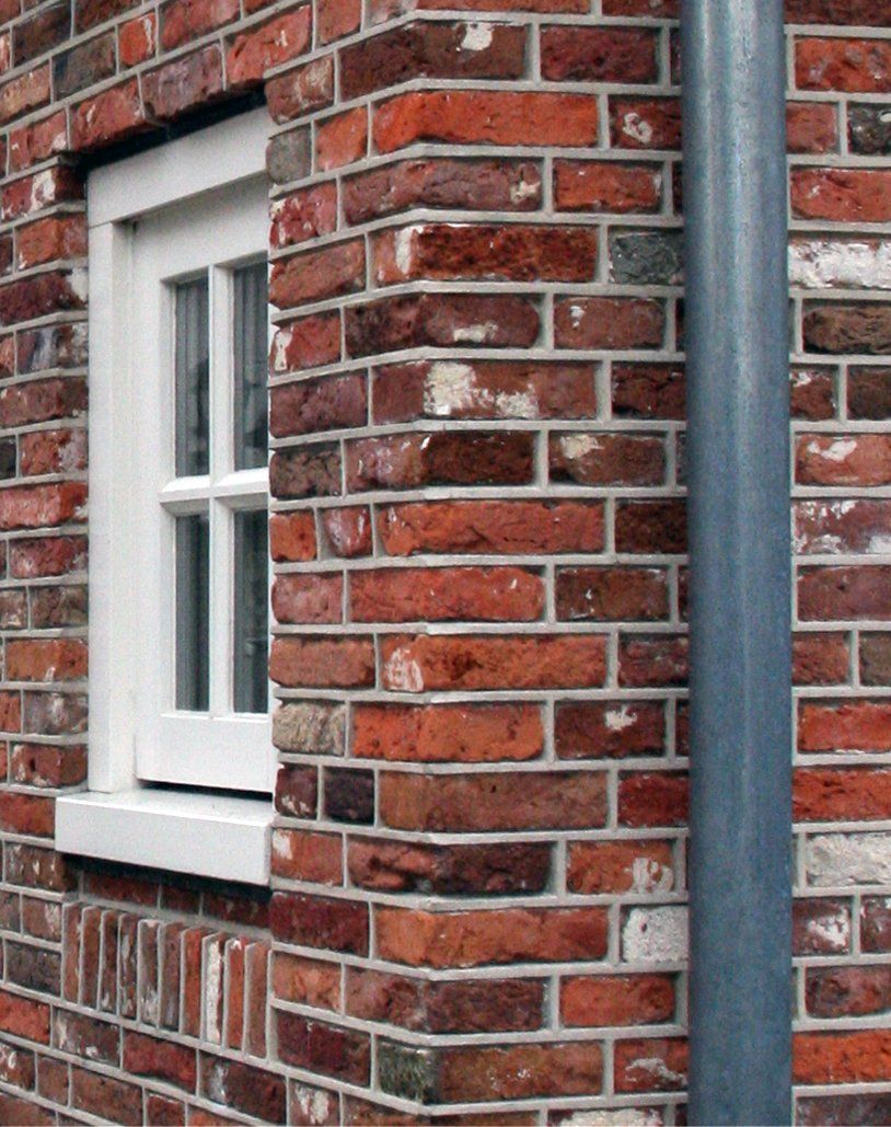 knipvoeg, voegwerk woonhuis anno 1850 Ommen