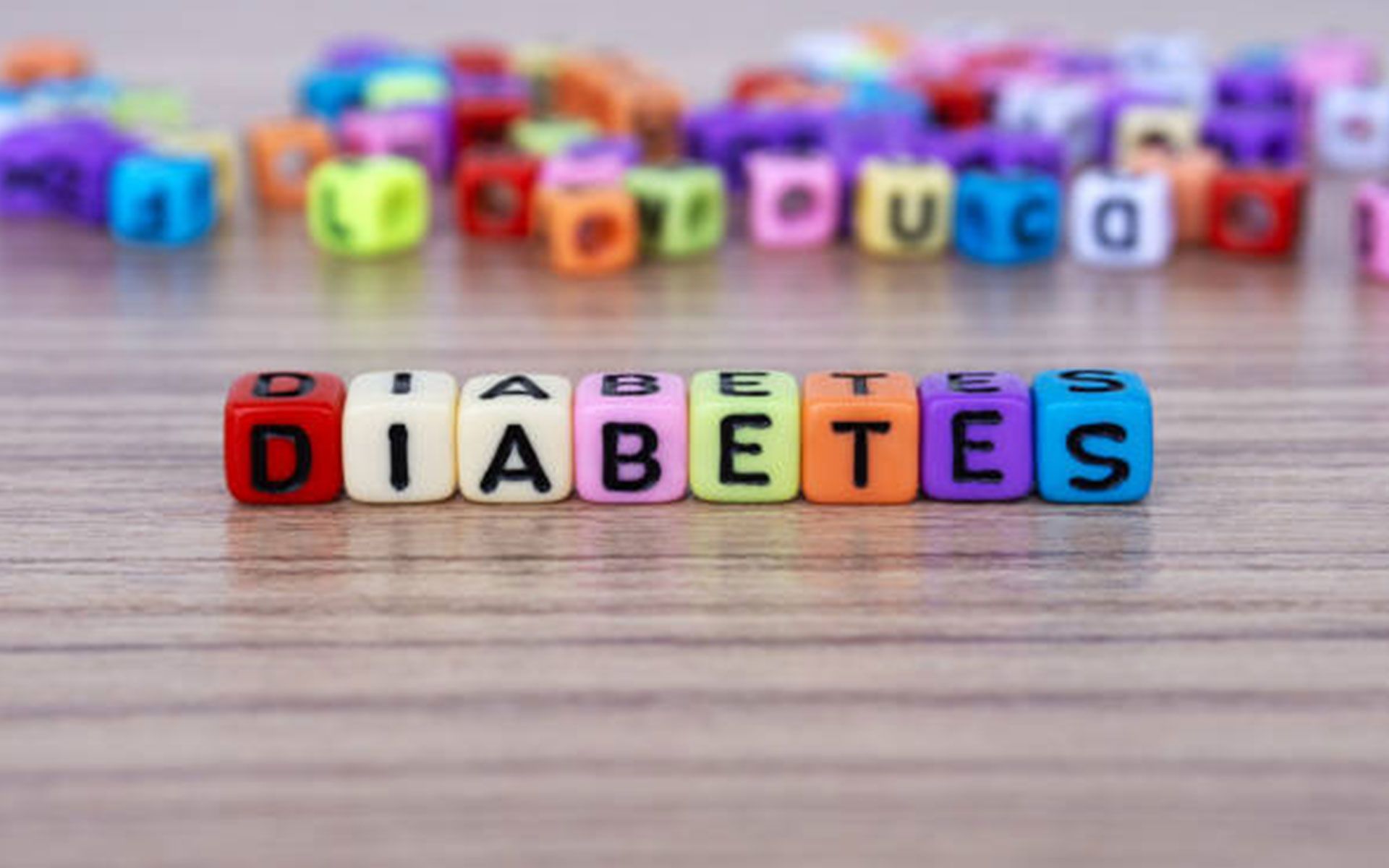 Colorful beads spelling