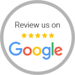 A google logo that says `` review us on google '' A google logo that says `` review us on google ''