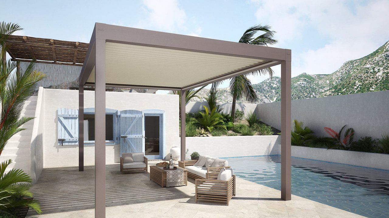 Balè allestimenti arredo per esterni, pergola Dirello