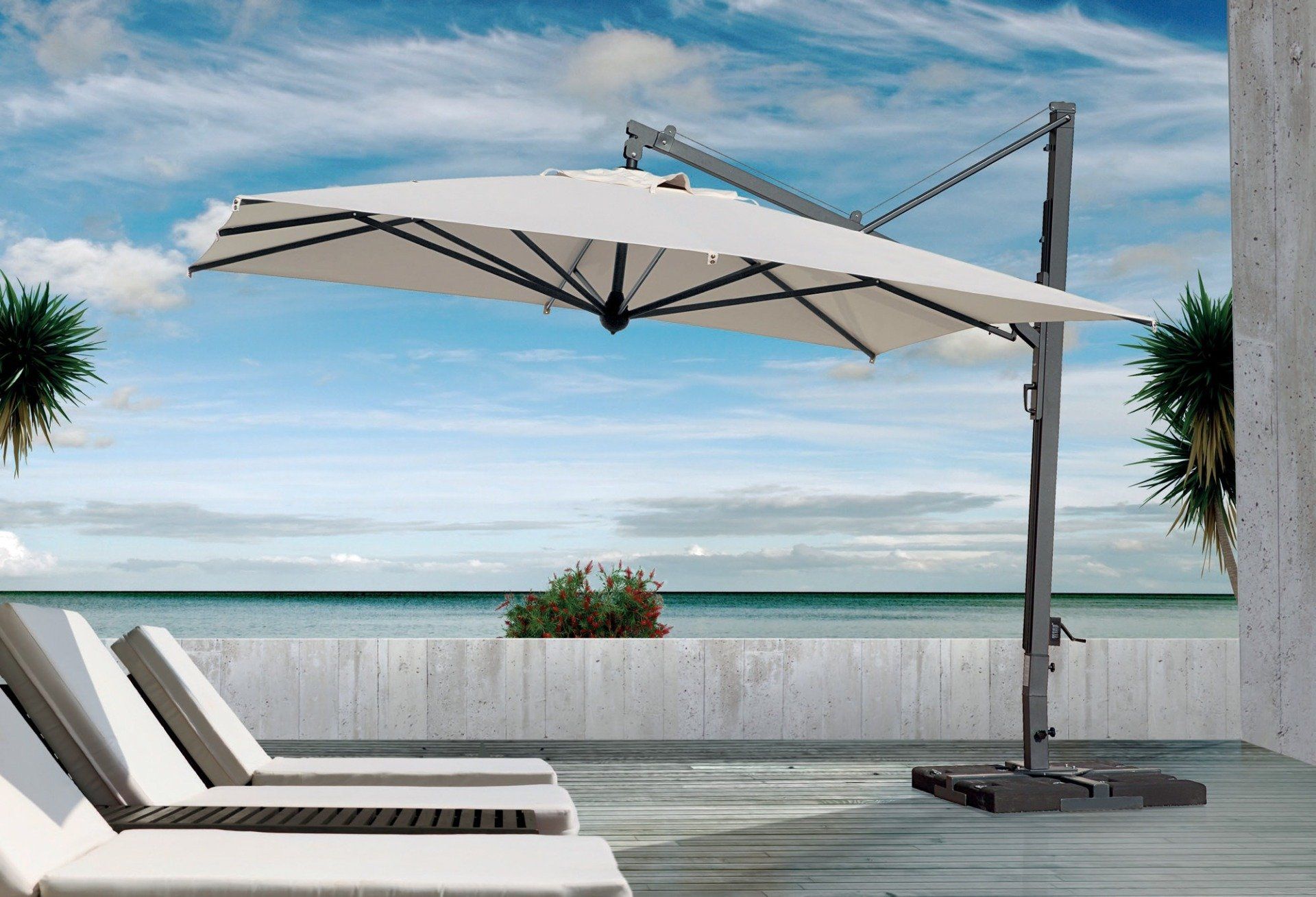 Grande ombrellone a braccio Scolaro