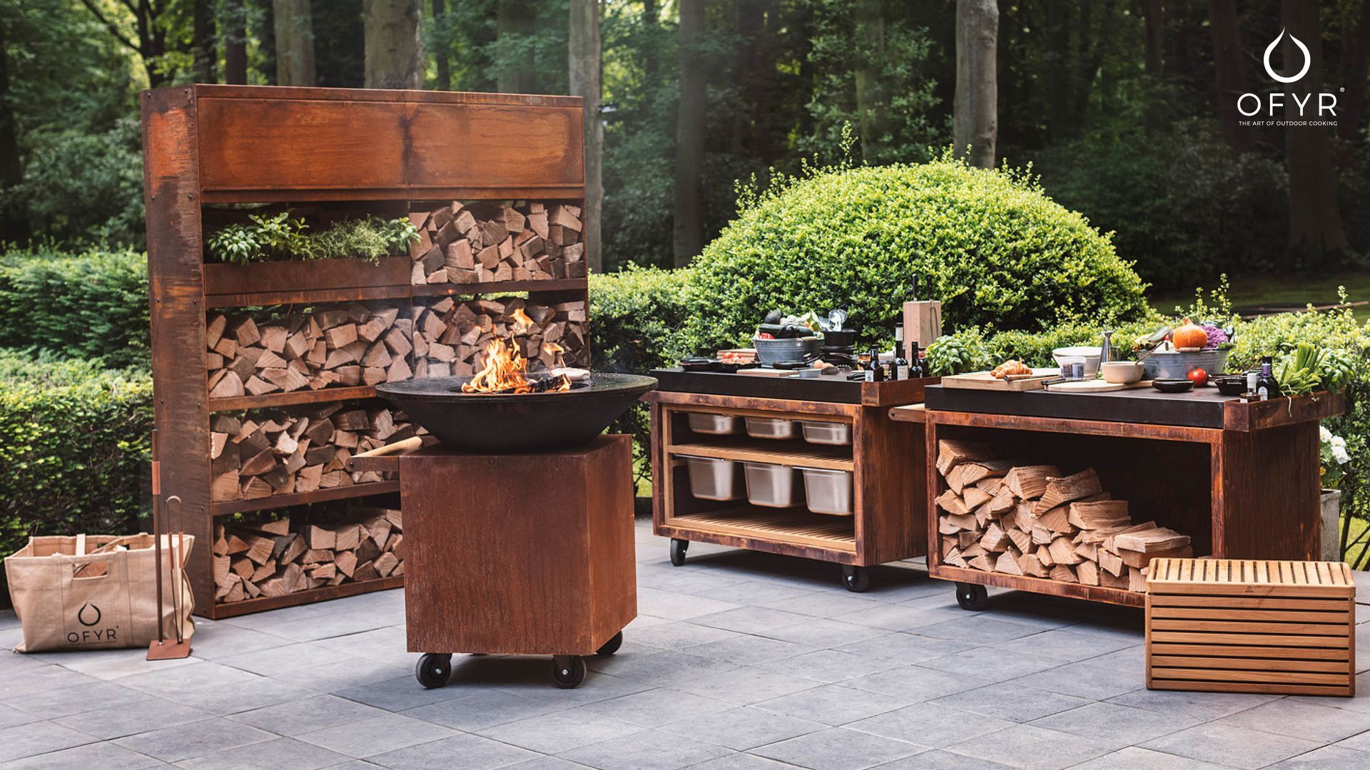 Barbecue tondo a legna Ofyr