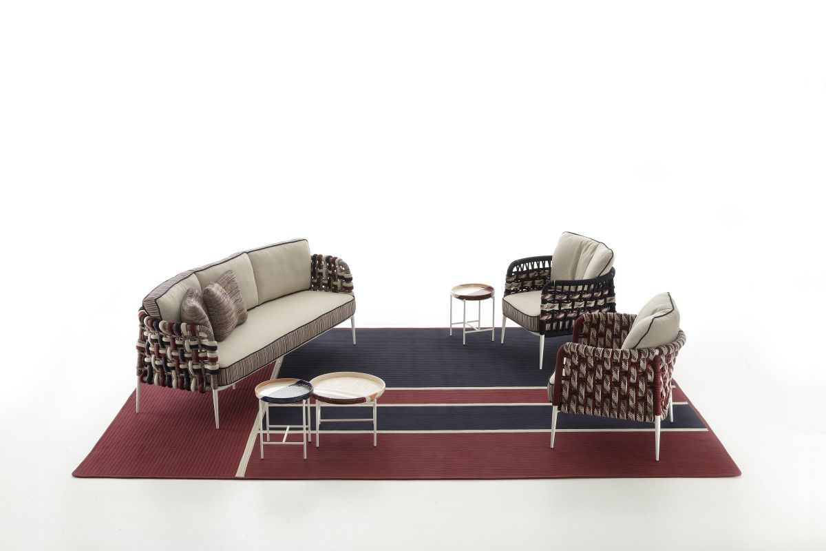 Divani outdoor in rattan Nodo italia