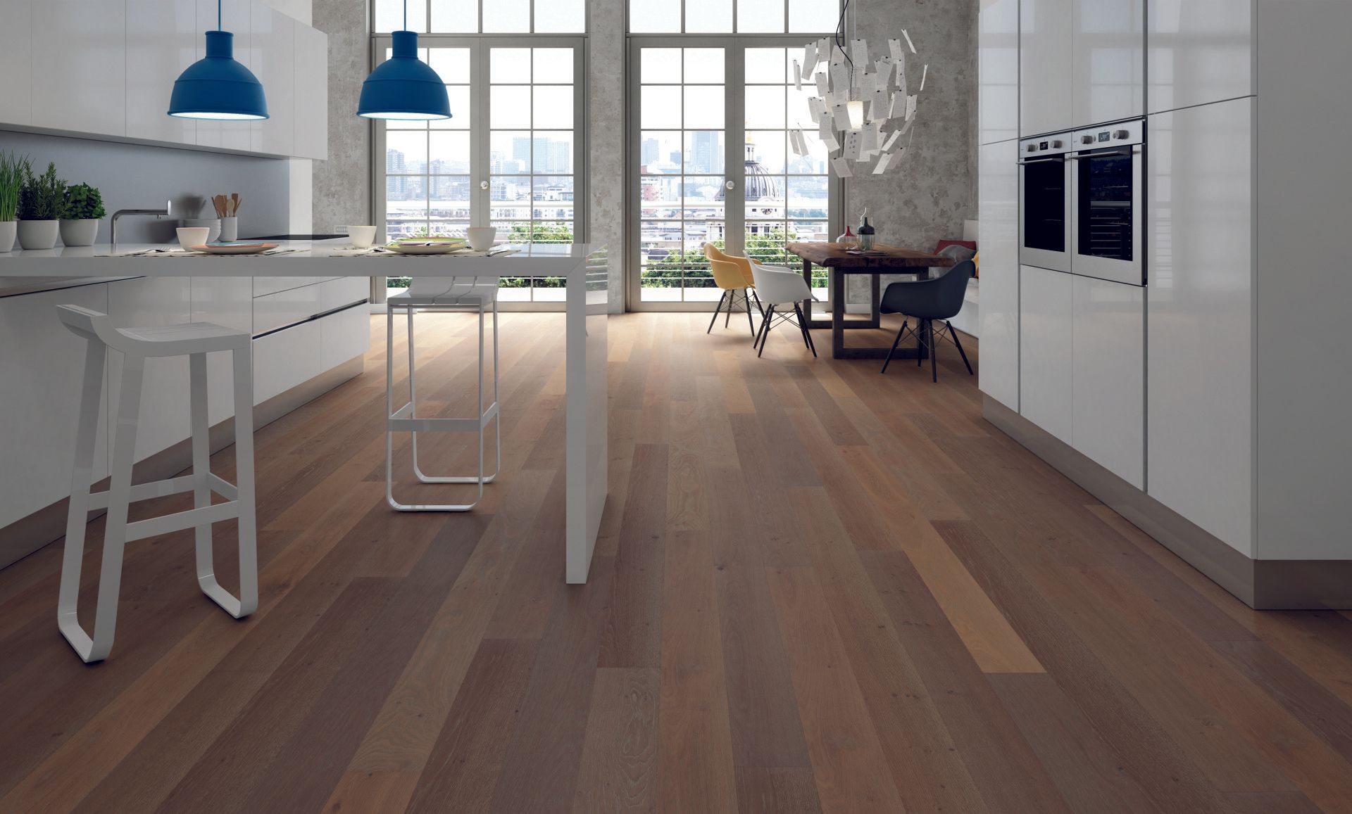 Pavimenti in legno Woodco rovere castagna