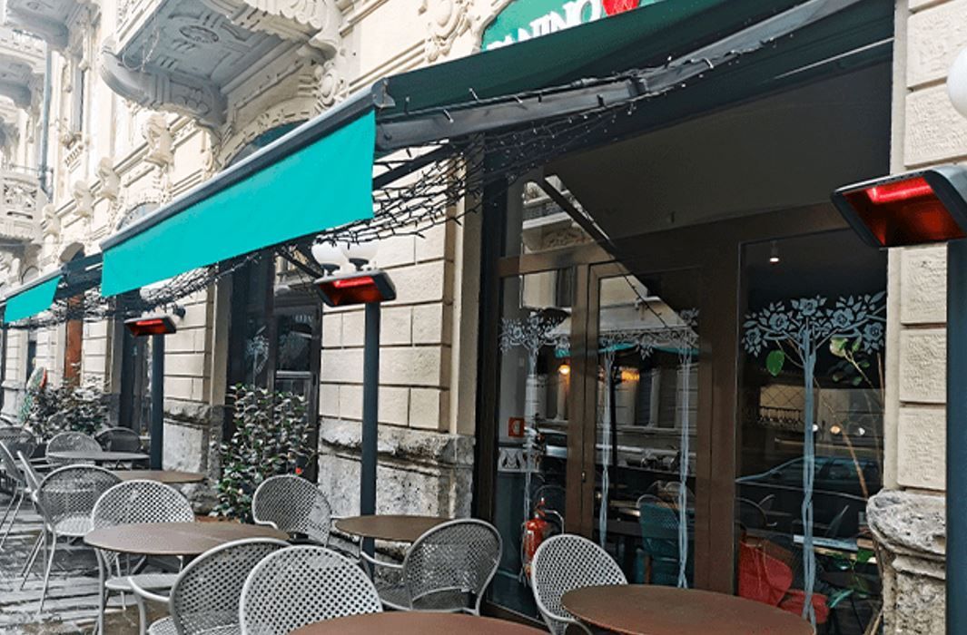 Lampade riscalndanti esterno bar