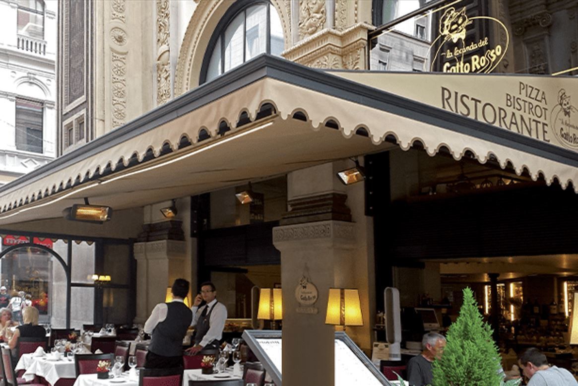 Lampade riscalndanti esterno bistrot