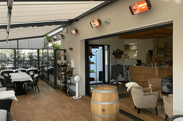 lampade riscaldanti per ristrante