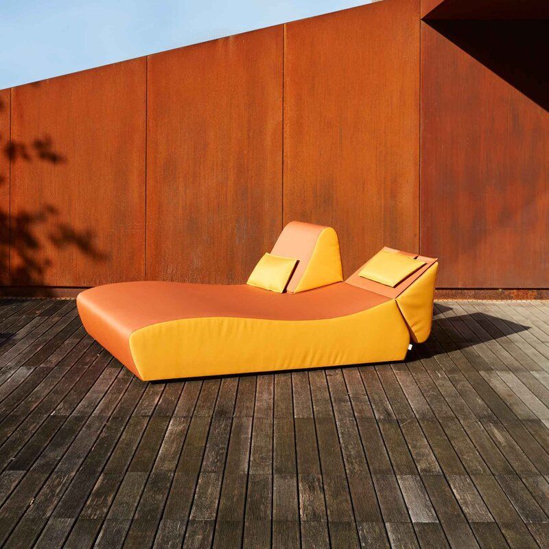 Lettino biposto per piscina e giardino