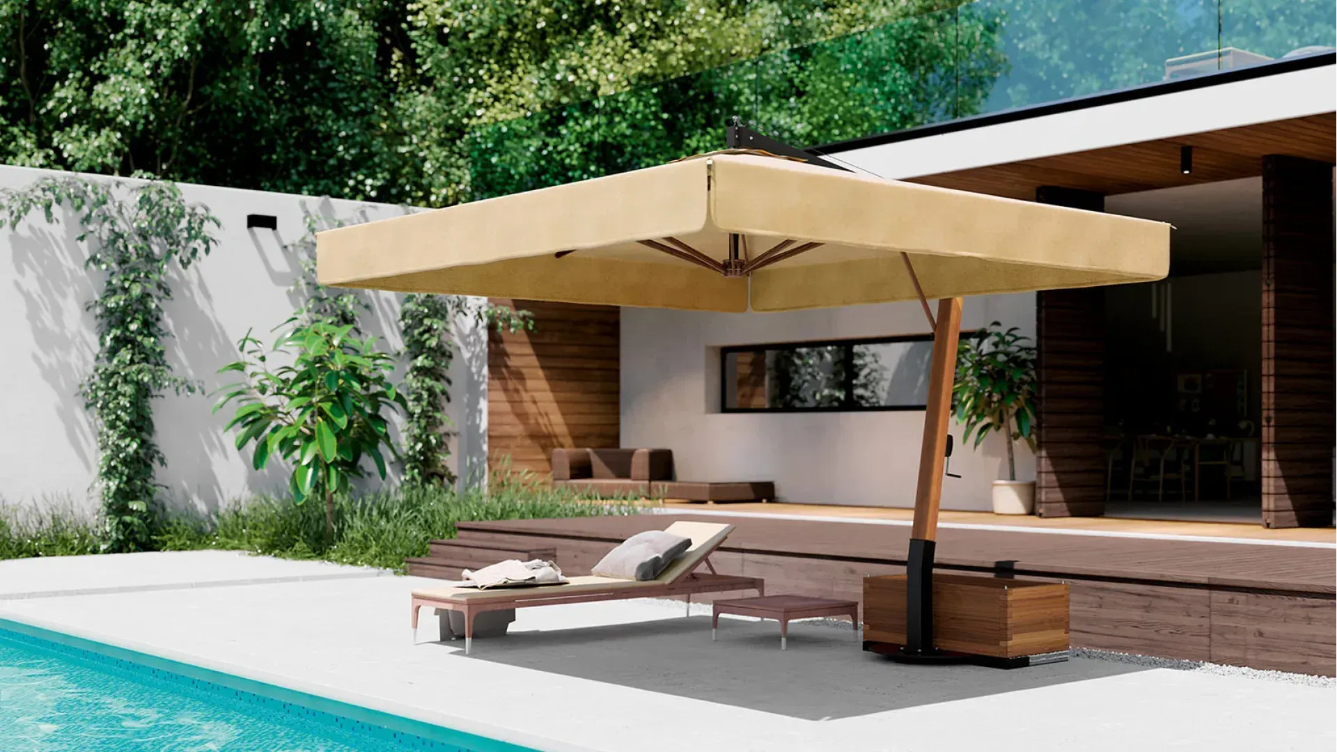 Ombrellone a braccio laterale Ombrellificio Veneto