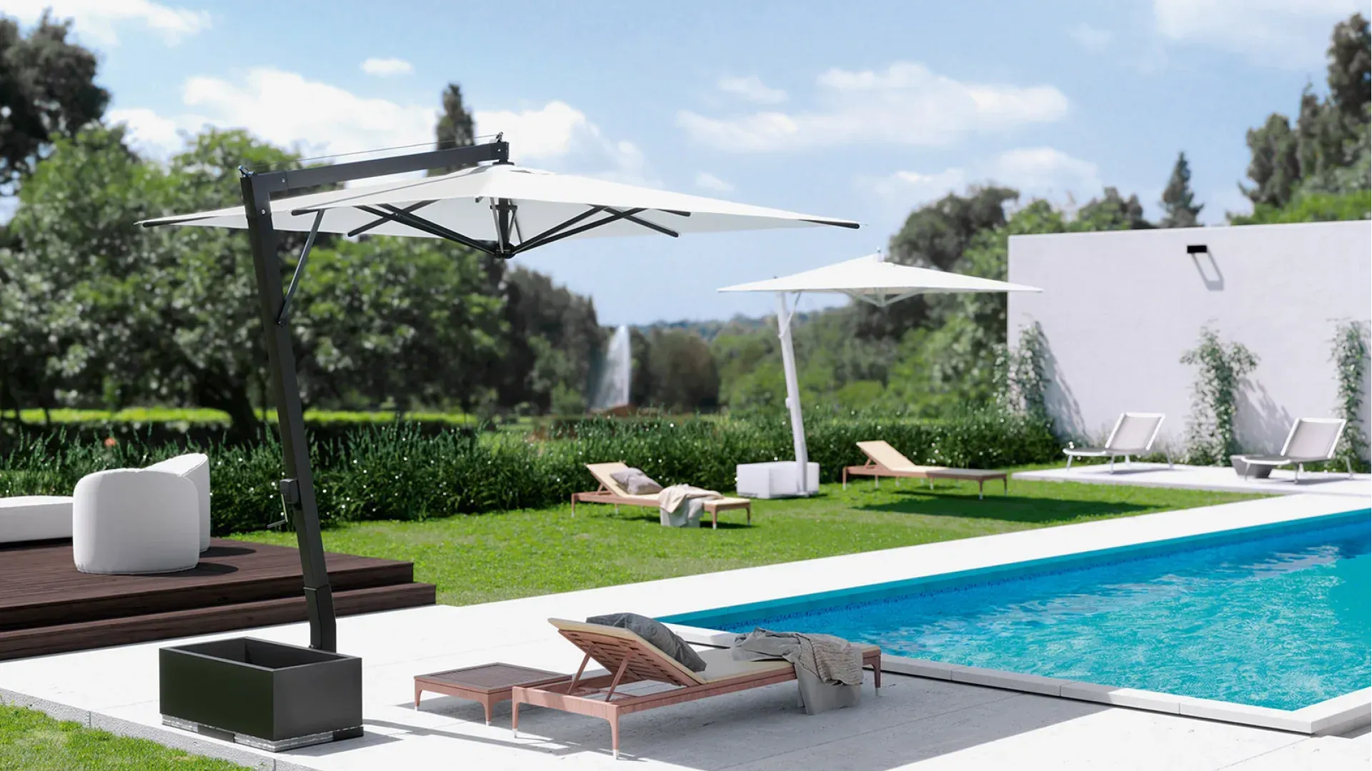 Ombrelloni su piscina Ombrellificio Veneto