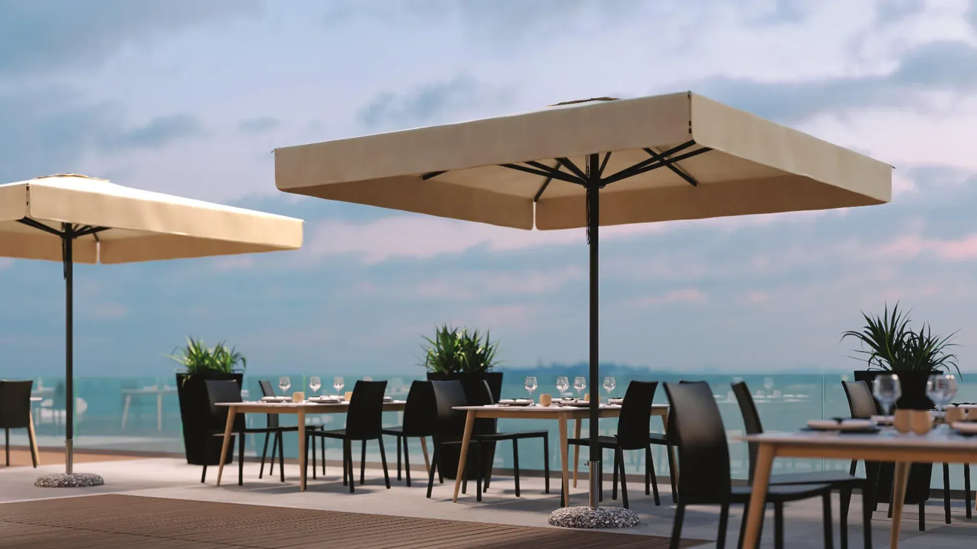 Ombrellone esterni attività ricettiva